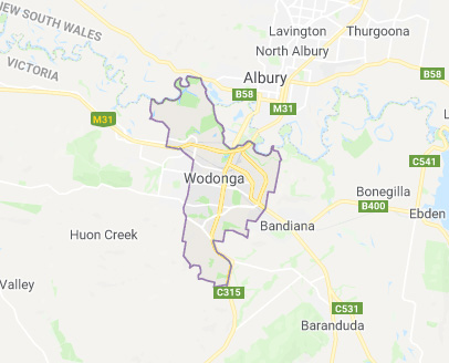 Wodonga Map